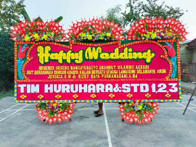 Toko Papan Bunga Pernikahan Lampung Harga Murah